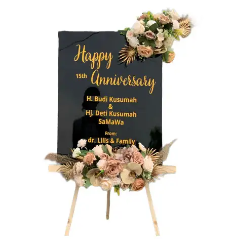 Papan Bunga Akrilik Bedadung